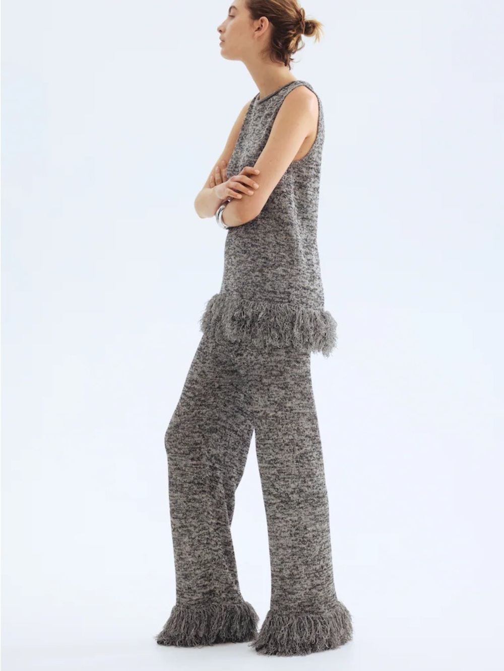 H&M Fringe Knit Set